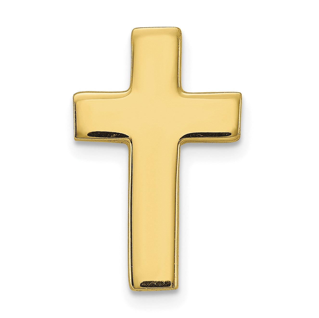 10K Gelbgold Kreuz mit 14K Krawatten Tac Stecker