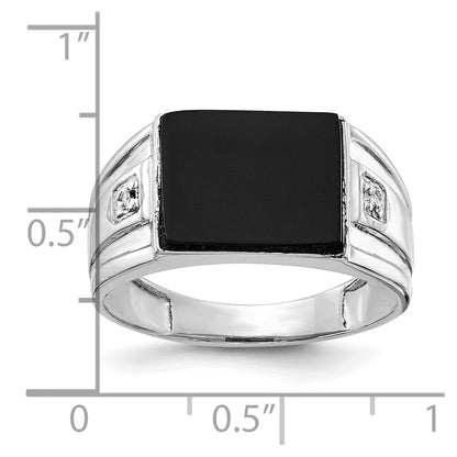 10K Weißgold 10K Aa Diamant Herren Ring