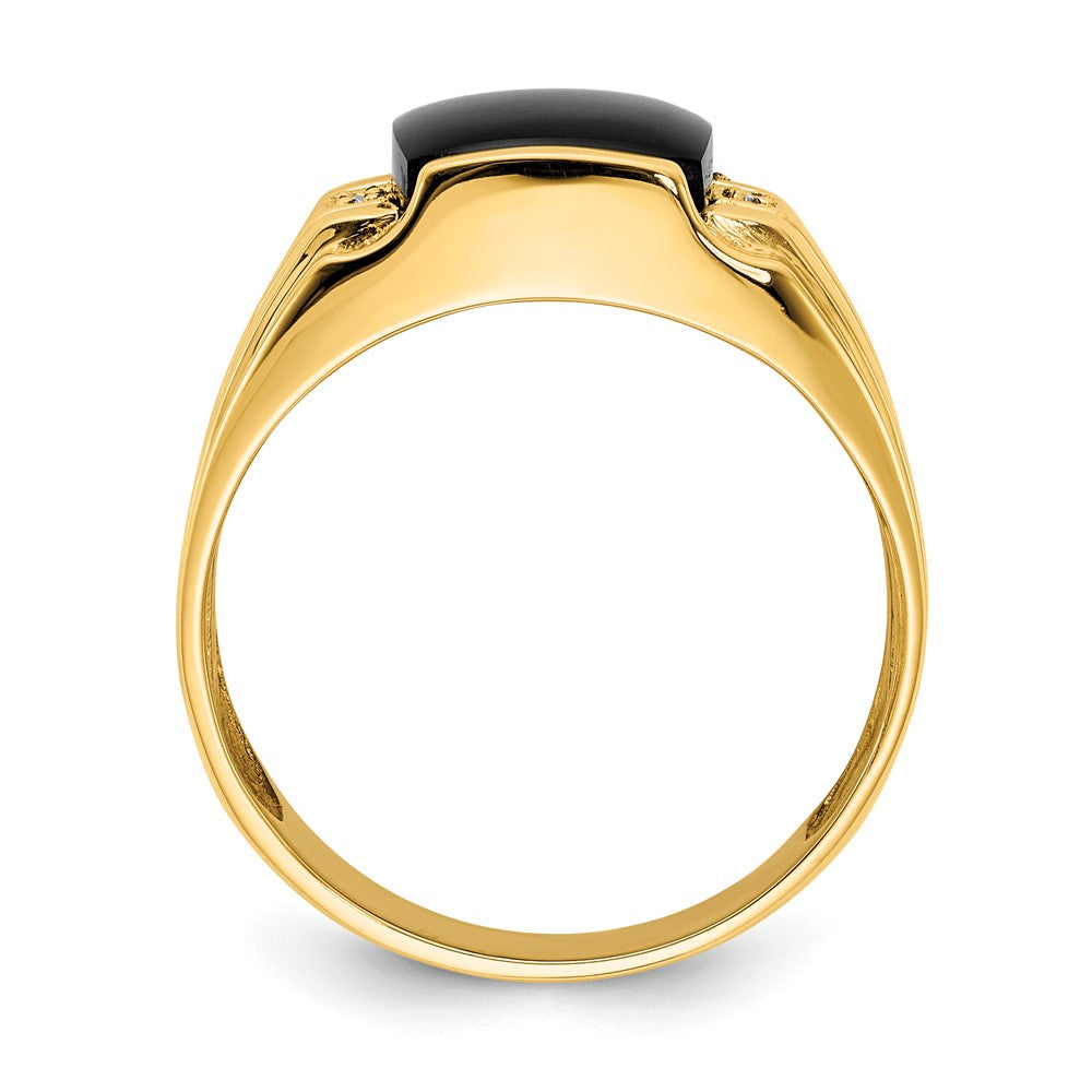10K Gelbgold 10K Aa Diamant Herren Ring