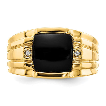 10K Gelbgold 10K Aa Diamant Herren Ring