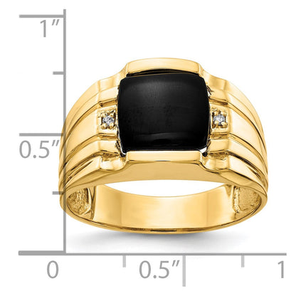 10K Gelbgold 10K Aa Diamant Herren Ring