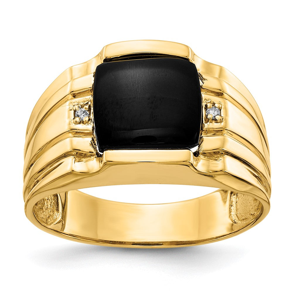 10K Gelbgold 10K Aa Diamant Herren Ring