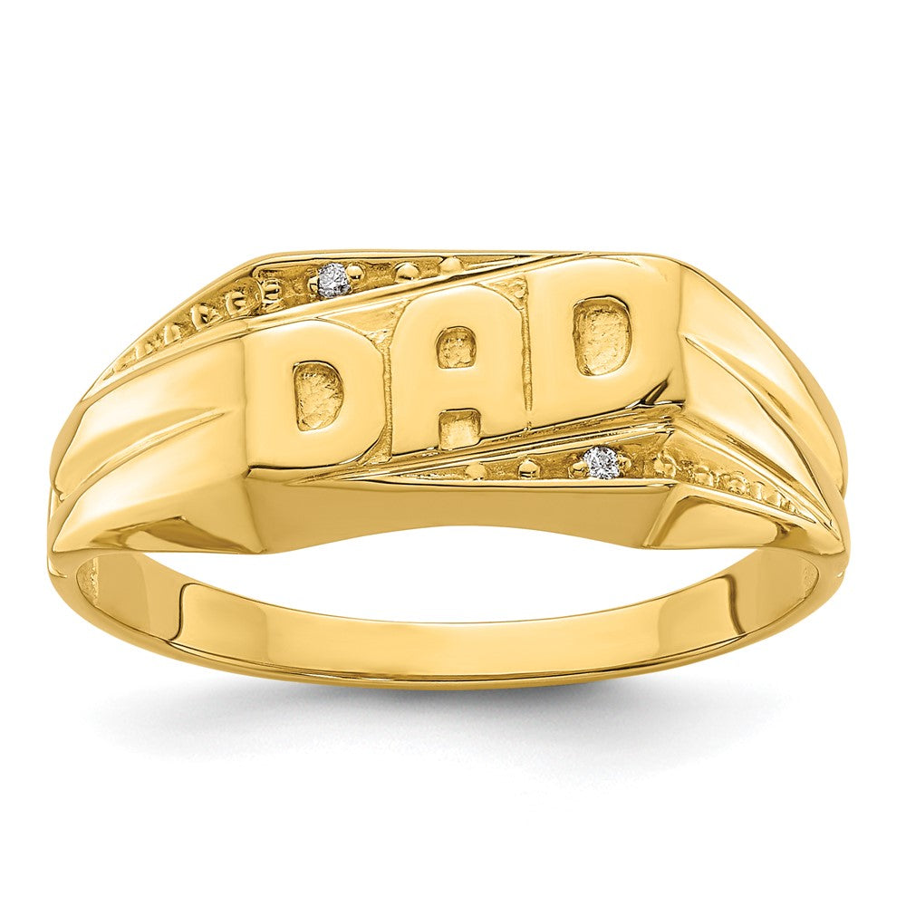 10K Gelbgold 10K Aa Diamant Herren Ring