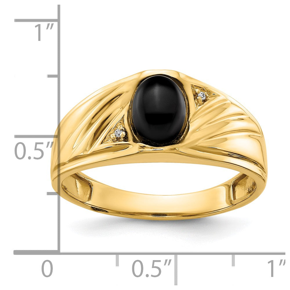 10K Gelbgold 10K Aa Diamant Herren Ring