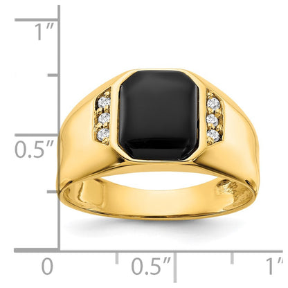10K Gelbgold 10K Aa Diamant Ring