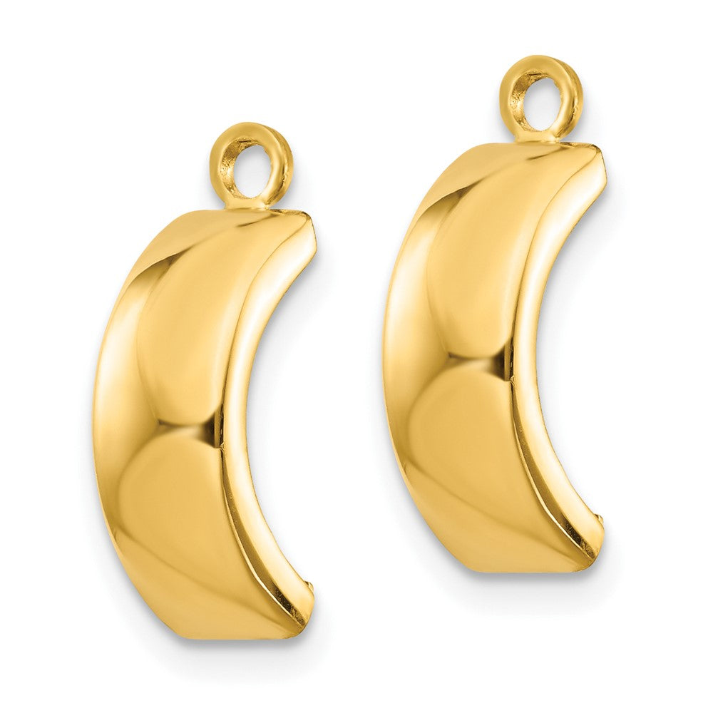 10K Gelbgold Poliert Ohrring Jacken