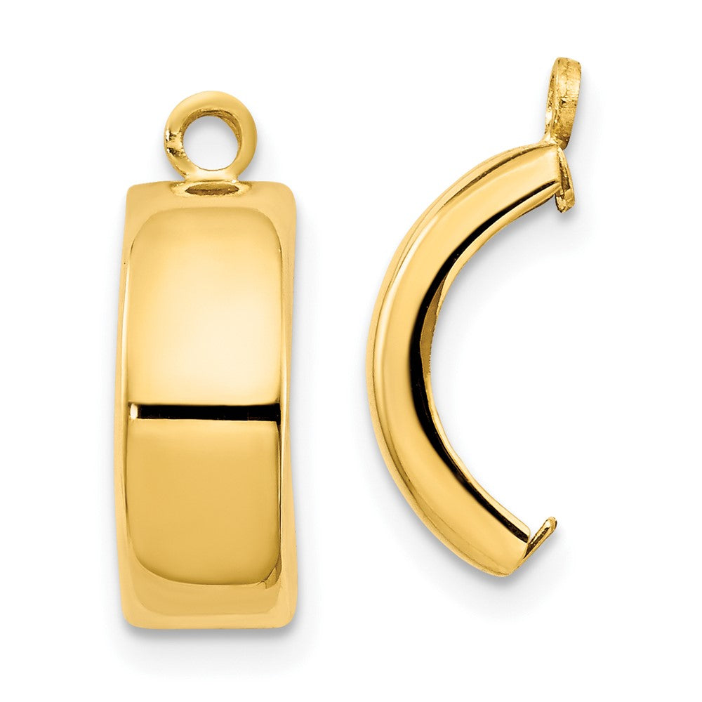 10K Gelbgold Poliert Ohrring Jacken
