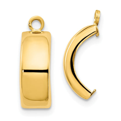 10K Gelbgold Poliert Ohrring Jacken