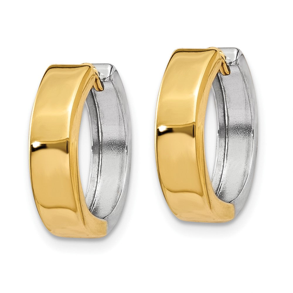 10K Bicolor Klappbar Creolen