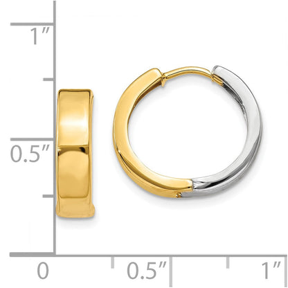 10K Bicolor Klappbar Creolen