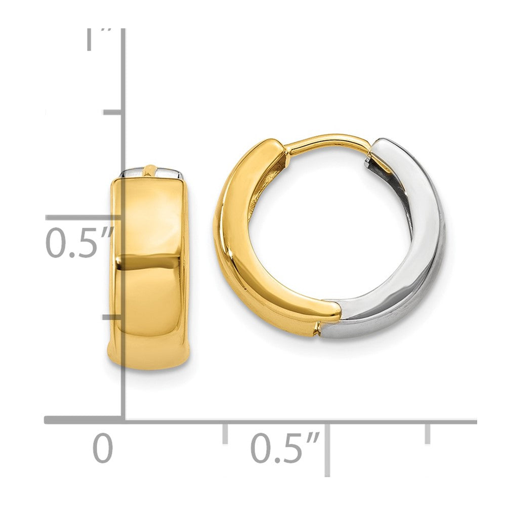 10K Bicolor Klappbar Creolen