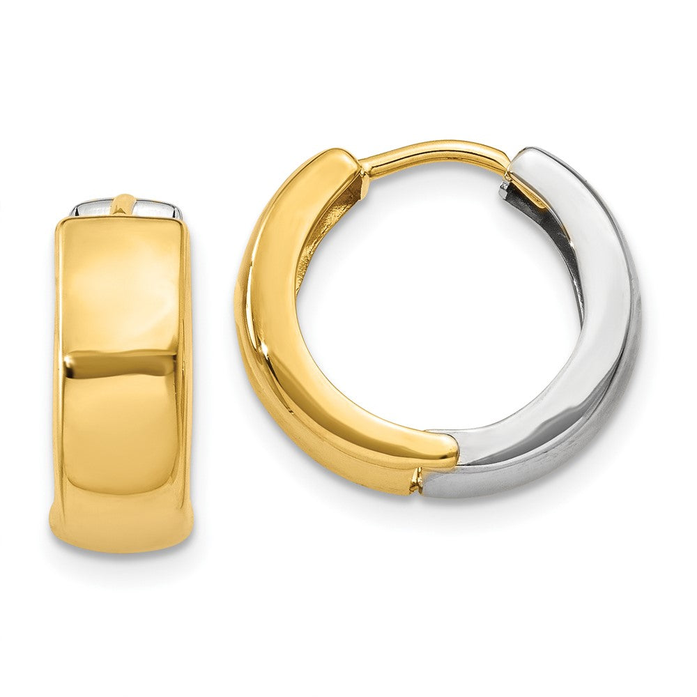 10K Bicolor Klappbar Creolen