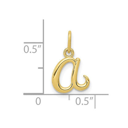 10K Gelbgold Buchstabe A Initiale Charm