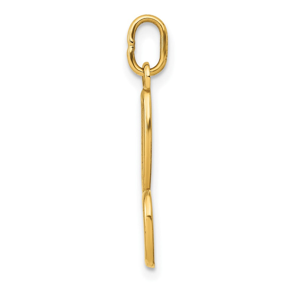 10K Gelbgold Buchstabe B Initiale Charm