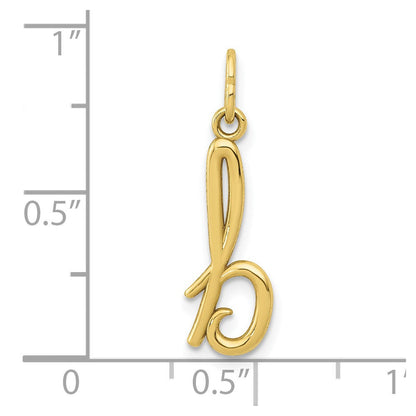 10K Gelbgold Buchstabe B Initiale Charm