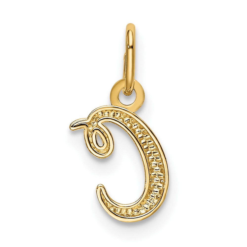 10K Gelbgold Buchstabe C Initiale Charm