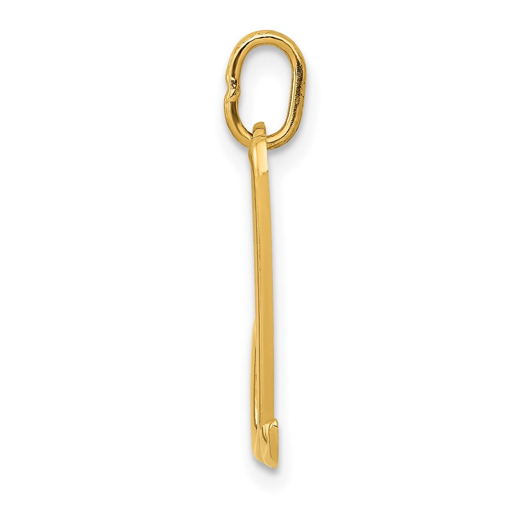 10K Gelbgold Buchstabe D Initiale Charm