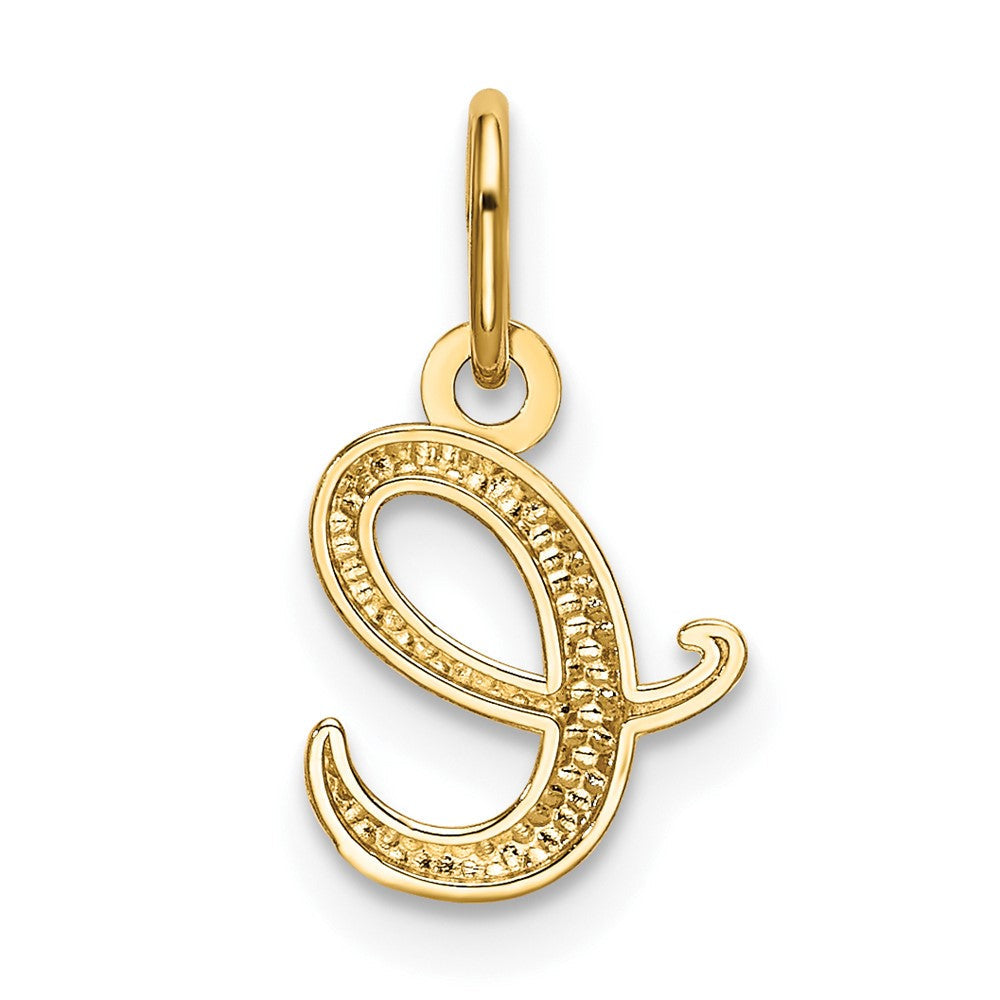 10K Gelbgold Buchstabe E Initiale Charm