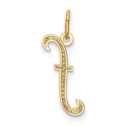 10K Gelbgold Buchstabe R Initiale Charm