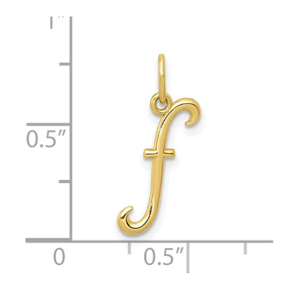 10K Gelbgold Buchstabe R Initiale Charm