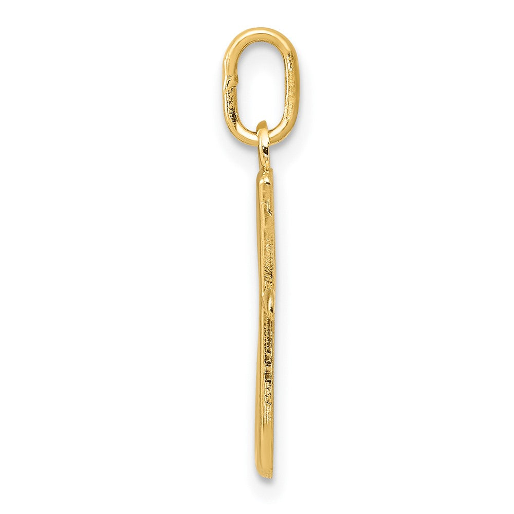 10K Gelbgold Buchstabe G Initiale Charm