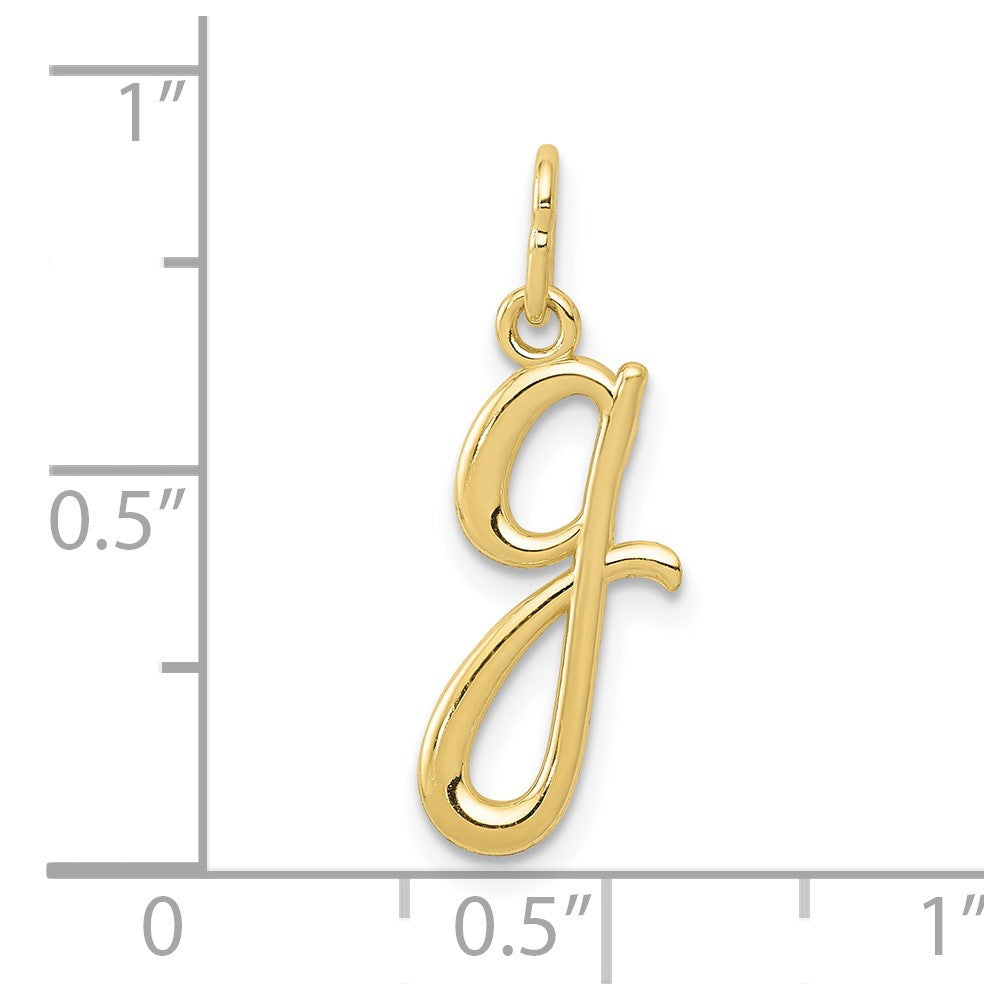 10K Gelbgold Buchstabe G Initiale Charm
