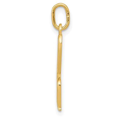 10K Gelbgold Buchstabe H Initiale Charm
