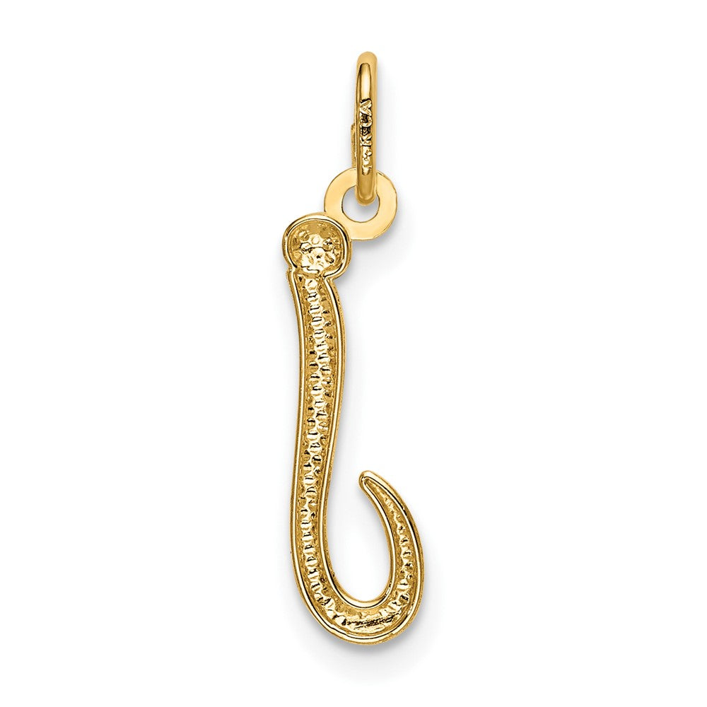 10K Gelbgold Buchstabe J Initiale Charm