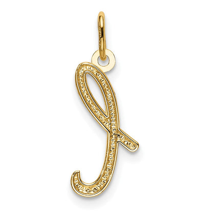 10K Gelbgold Buchstabe L Initiale Charm