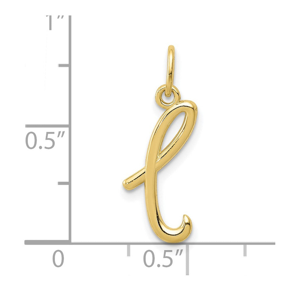 10K Gelbgold Buchstabe L Initiale Charm