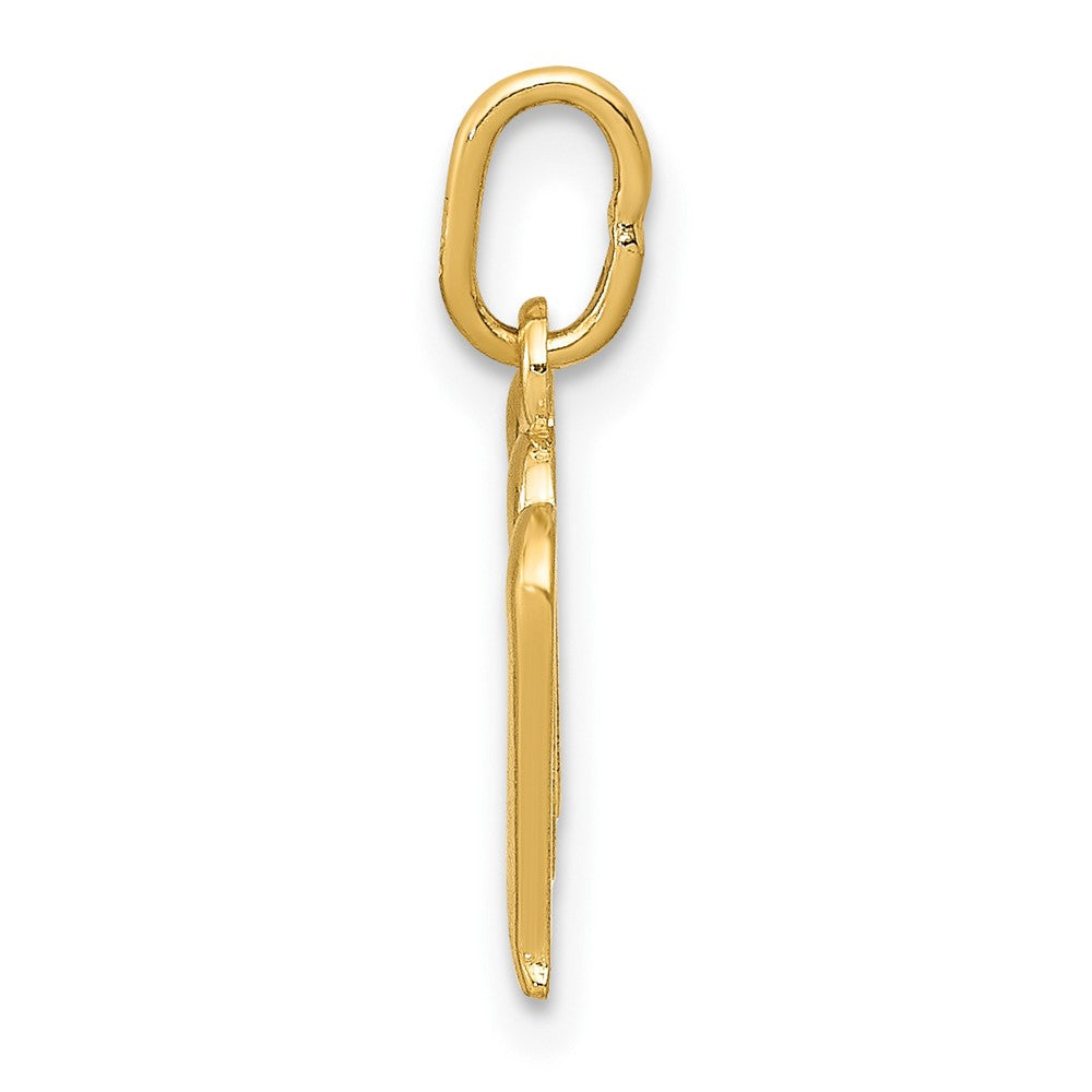 10K Gelbgold Buchstabe M Initiale Charm