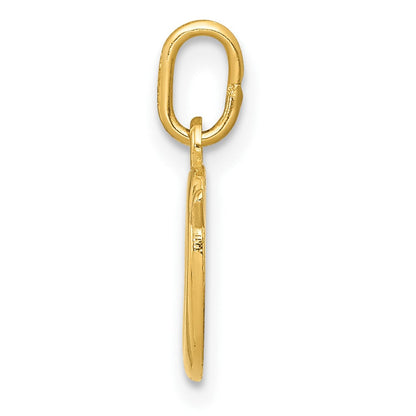 10K Gelbgold Buchstabe O Initiale Charm