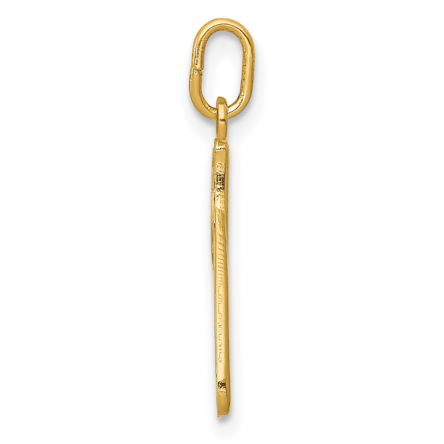 10K Gelbgold Buchstabe P Initiale Charm