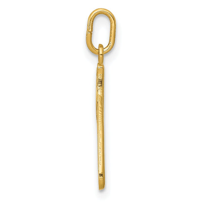10K Gelbgold Buchstabe P Initiale Charm