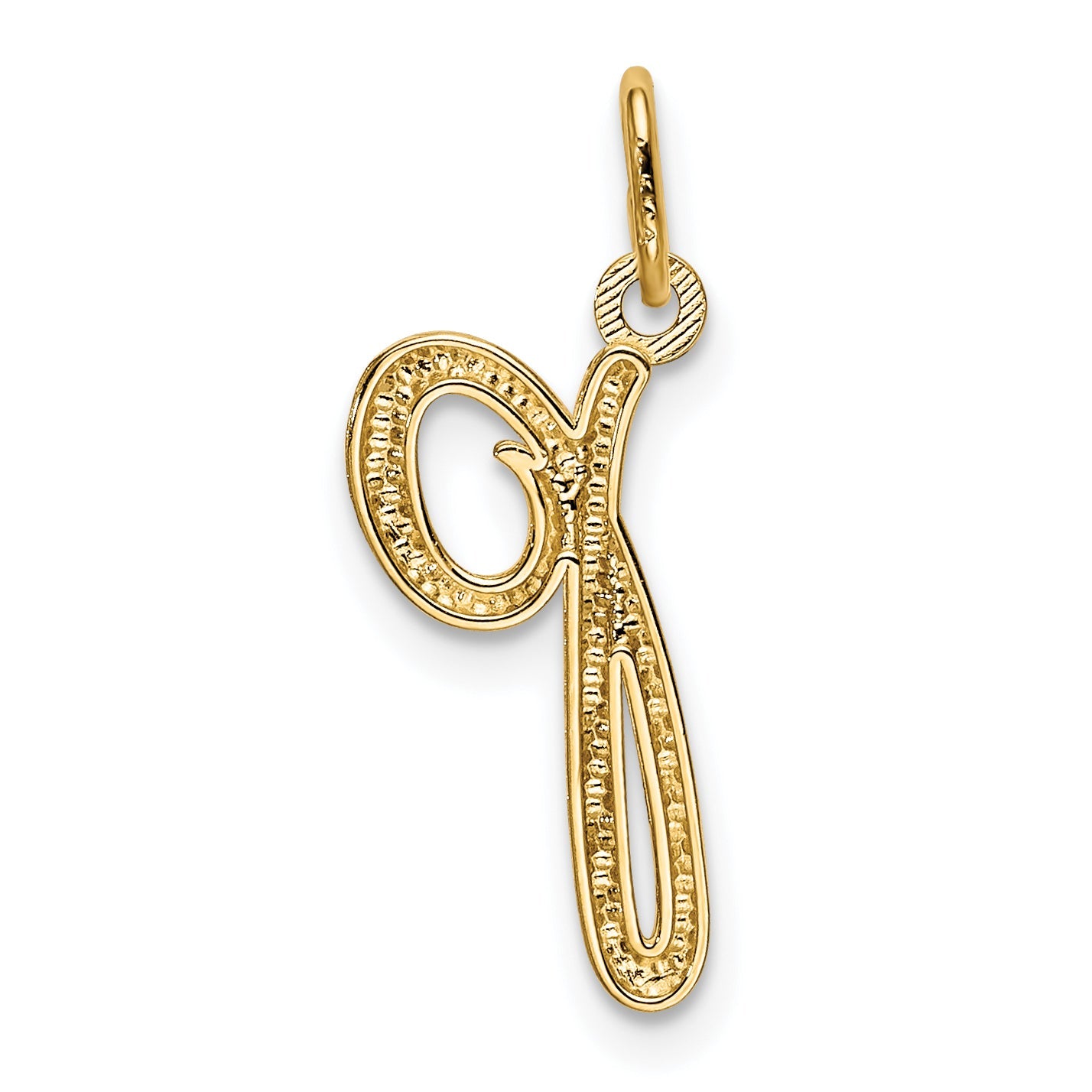 10K Gelbgold Buchstabe P Initiale Charm