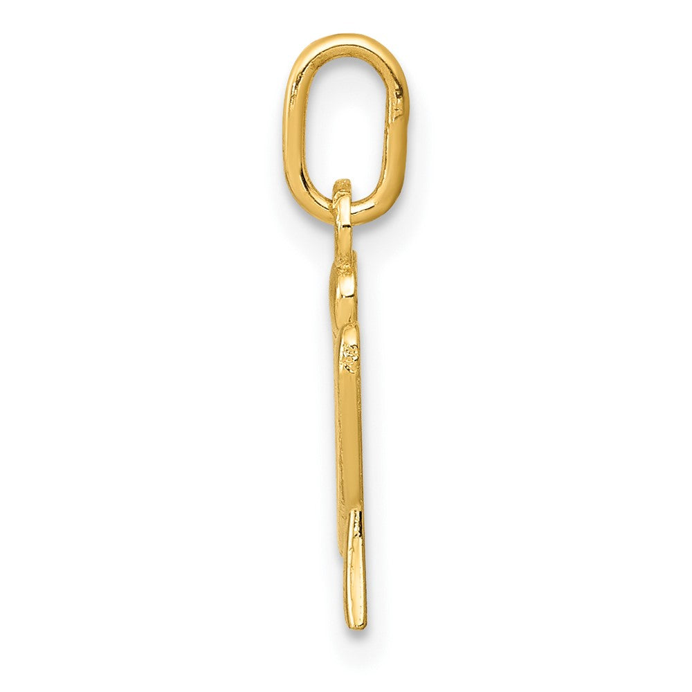 10K Gelbgold Buchstabe U Initiale Charm