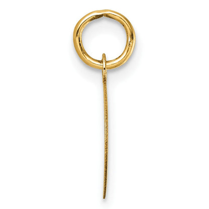 10K Gelbgold Oval Class Of 2026 Charm