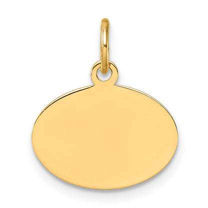 10K Gelbgold Oval Class Of 2026 Charm