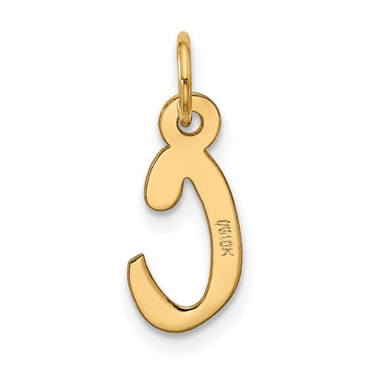 10K Gelbgold Groß Schräg Block Initiale C Charm