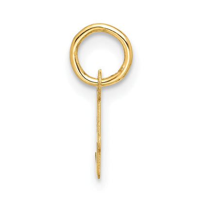 10K Gelbgold Klein Schreibschrift Initiale A Charm