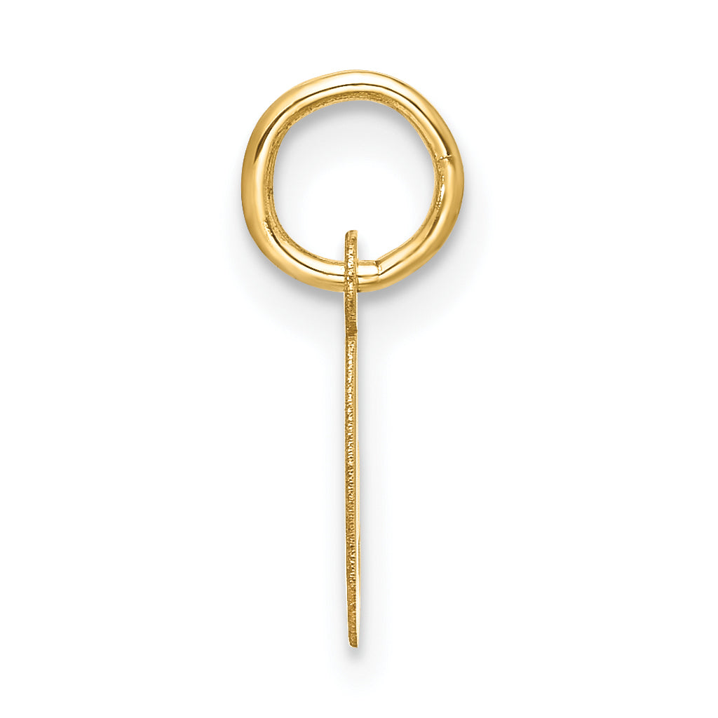 10K Gelbgold Klein Schreibschrift Initiale G Charm