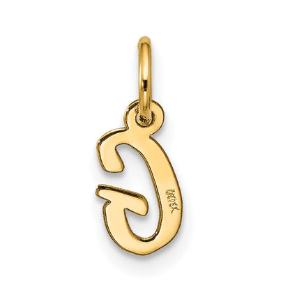 10K Gelbgold Klein Schreibschrift Initiale G Charm