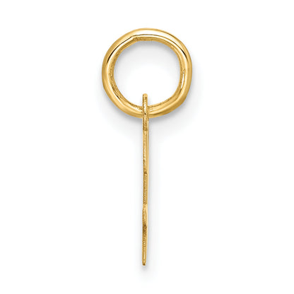 10K Gelbgold Klein Schreibschrift Initiale H Charm