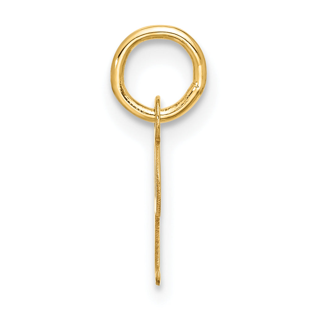 10K Gelbgold Klein Schreibschrift Initiale I Charm
