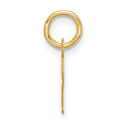 10K Gelbgold Klein Schreibschrift Initiale I Charm