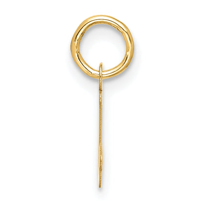 10K Gelbgold Klein Schreibschrift Initiale J Charm