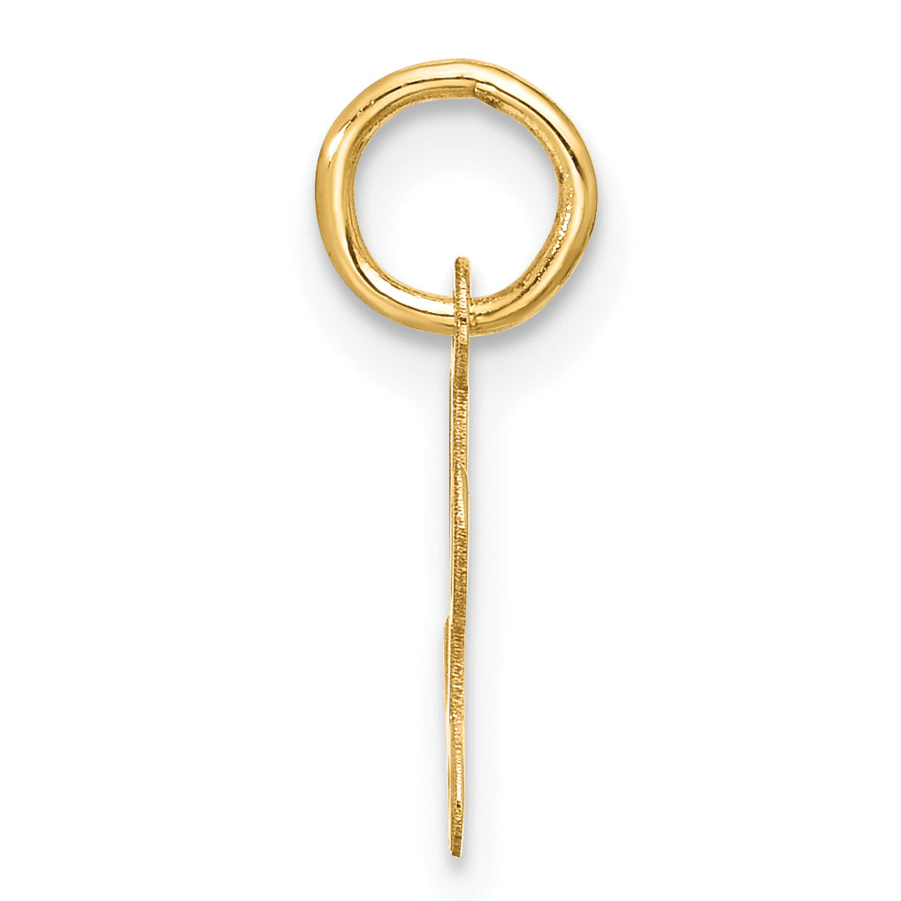10K Gelbgold Klein Schreibschrift Initiale L Charm