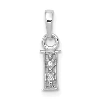 10K Weißgold 10kw Initiale I Charm