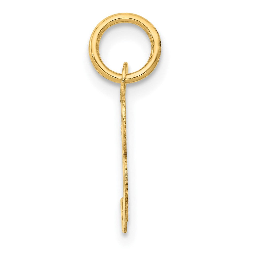 10K Gelbgold 10K Klein Fantasie Schreibschrift Initiale B Charm