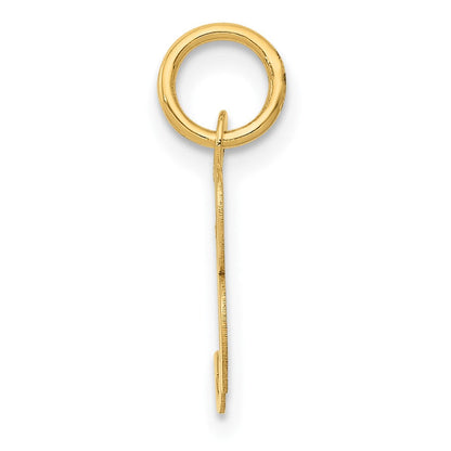 10K Gelbgold 10K Klein Fantasie Schreibschrift Initiale B Charm